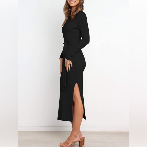ANRABESS 🖤 Womens Long Sleeve Sweater Dress - Picture 4 of 6
